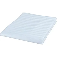 Простыня 1,5сп (150х220см) Страйп-сатин,1х1, 140гр/м2,белый