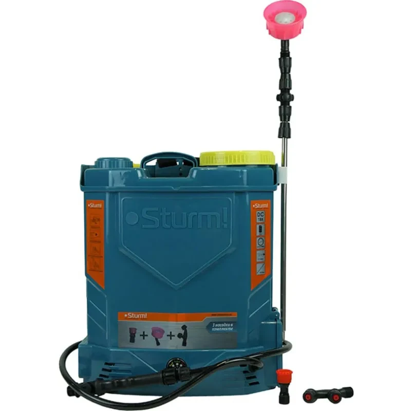 Опрыскиватель садовый ранцевый аккум. Sturm GS8212N, 12 л, без АКБ и ЗУ, фото 1