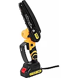 Пила цепнаяЭлектропила аккумуляторная МИНИ Huter ELS-20-Li-2КЕА+(70/10/23), фото 4