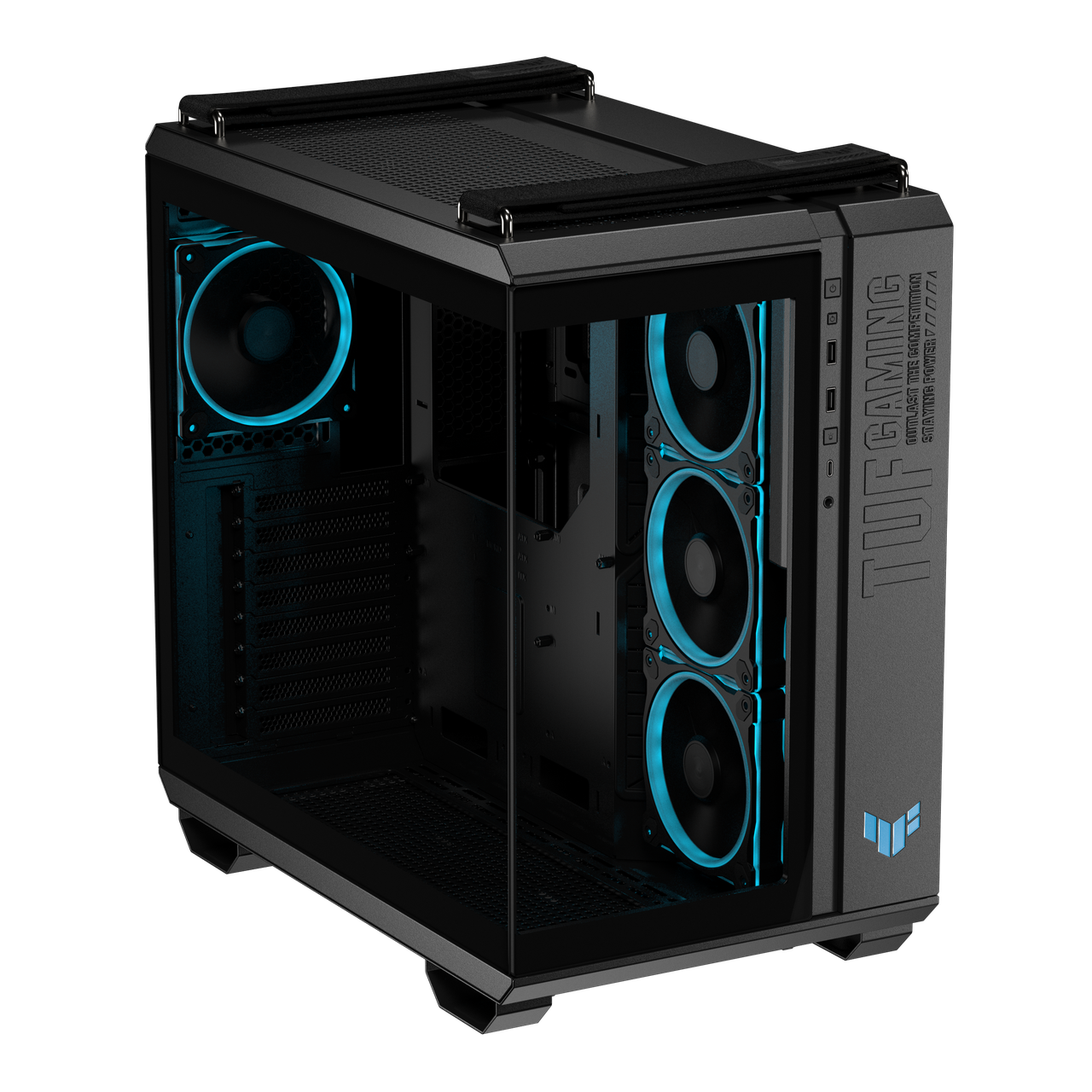 Корпус ASUS TUF GAMING GT502 HORIZON TG ARGB BK, фото 1