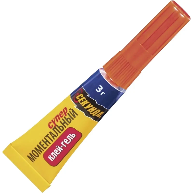 Клей Моментальный ГЕЛЬ  СЕКУНДА  3 г (403-176), фото 1