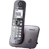 Радиотелефон Dect Panasonic KX-TG6811RUM серый металлик АОН