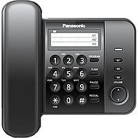 Телефон проводной Panasonic KX-TS2352RUB чер(KX-TS2352RUB)