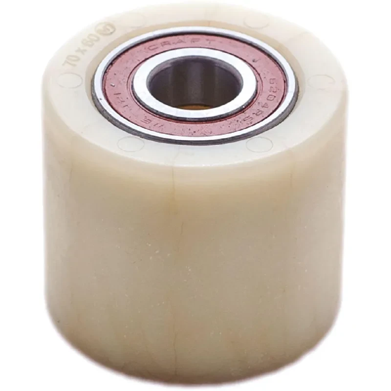 Ролик для тележки гидравлической, нейлон, 80х70мм, ось 20мм,с подшипником, фото 1