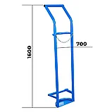 Тележка для газовых баллонов TOR ГБ-1, 1 баллон (250мм), 1023510, фото 3