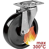 Колесо для тележки Tellure Rota 677202 поворотное,100мм,до 200кг,до 300С, фото 2