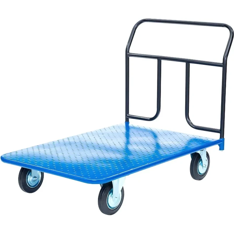 Тележка платформенная Стелла-техник КП-450-160-К (700х1250), до 400кг, фото 1