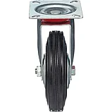 Колесо для тележки повор Стелла-техник 4001-125 д.125мм,г/п 100кг,резин,мет, фото 3