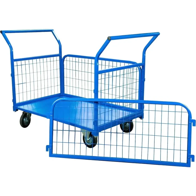 Тележка платформенная TOR ТП-3С (700х1200) борта из сетки (160 мм), 1012415, фото 1