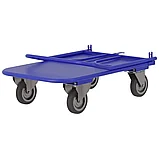 Тележка платформенная складная ручка, зацеп. ТПСР 2 М (600х900), d 125мм, фото 2