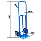 Тележка грузовая TOR КГ-300 г/п 300 кг (литые колеса 250 мм), 1020568, фото 2