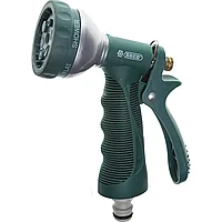 Пистолет поливочный металлический с TPR 6 режимов, курок сзади, RACO 354C