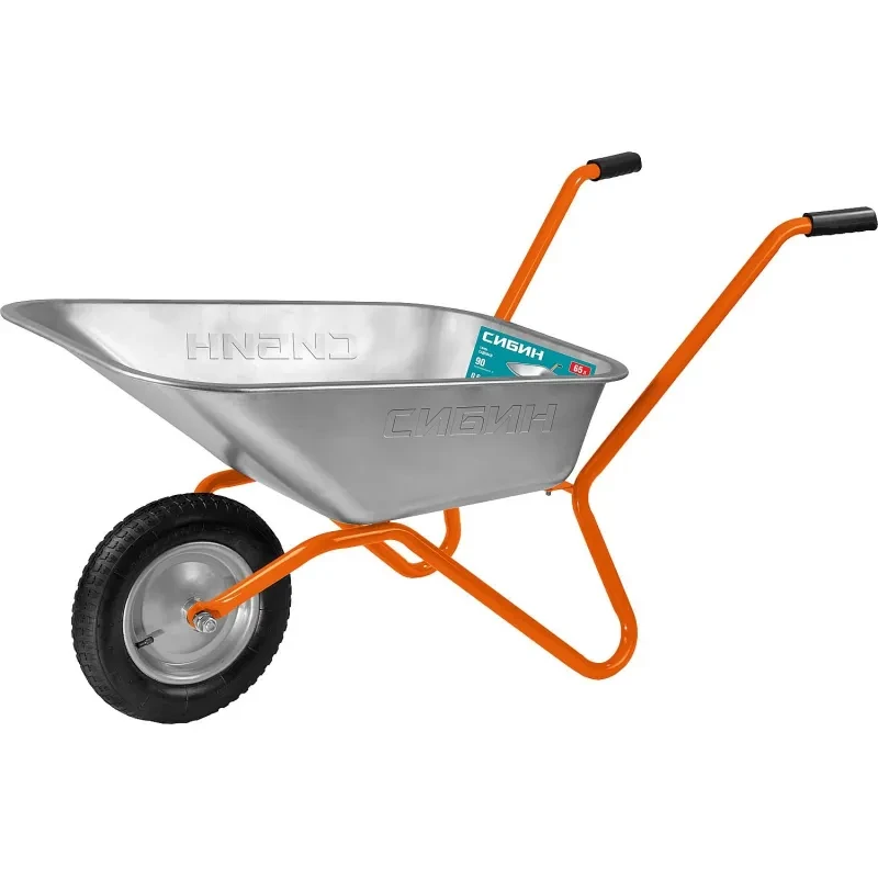 Тачка садовая одноколесная СИБИН СТ-11 65 л 90 кг, фото 1