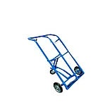 Тележка для 2х баллонов пропан,кислор.TOR ТГК-П(250 резина+160 поворотное), фото 3