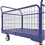 Тележка платформенная с сетчатыми бортами ТС 5 (700х1200)  колеса d 160, фото 2