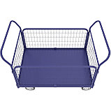 Тележка платформенная с сетчатыми бортами ТС 5 (700х1200)  колеса d 160, фото 3