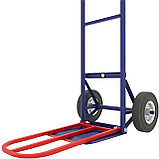 Тележка грузовая с дополнительной полкой КГ 150 П колеса ф 200 литые, фото 3