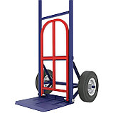 Тележка грузовая с дополнительной полкой КГ 150 П колеса ф 200 литые, фото 4