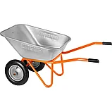 Тачка строительная двухколесная СИБИН СТ-22 110 л 200 кг, фото 3