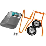 Тачка строительная двухколесная СИБИН СТ-22 110 л 200 кг, фото 6