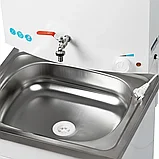 Умывальник дачный Topfort ELEGANT с подогревом 17л, нерж. мойка, белый, фото 7