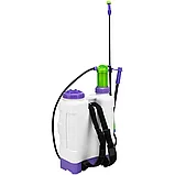 Опрыскиватель ранцевый с насосом,шлангом,разбрызгивателем, 12 литров(64784), фото 3