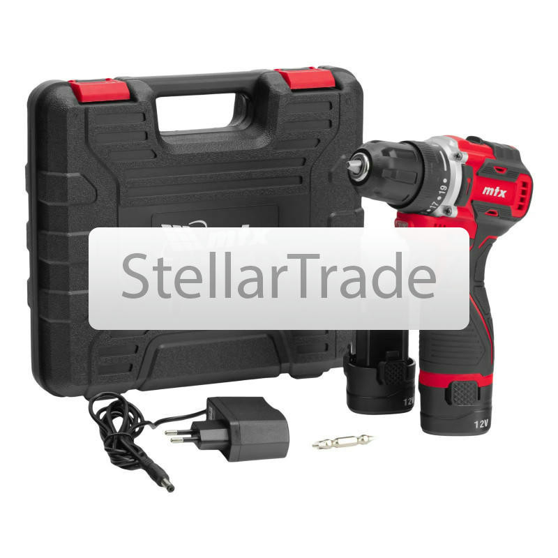 Дрель-шуруповерт аккумуляторная MTX CDB-BL-12 26184