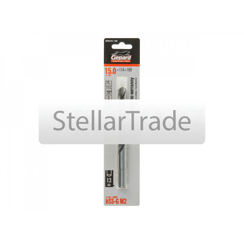 Сверло GEPARD GP03151-169