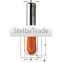 Фреза пазовая радиусная CMT 914.627.11