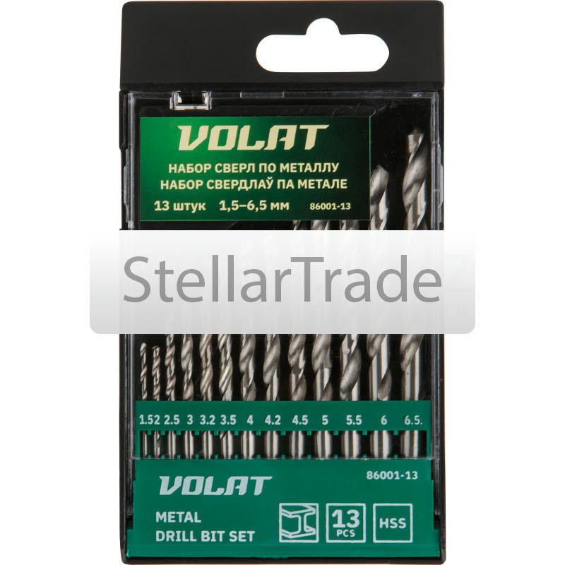 Набор сверл ВОЛАТ 86001-13