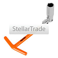 Ключ свечной, 16 мм, с шарниром SPARTA 138305