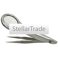 Лупа с пинцетом 8-кратная, D 27 мм, тип 2 SPARTA 913795