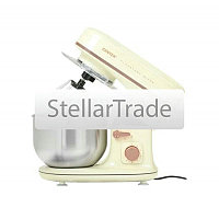 Планетарный миксер Centek CT-1139 бежевый/хром