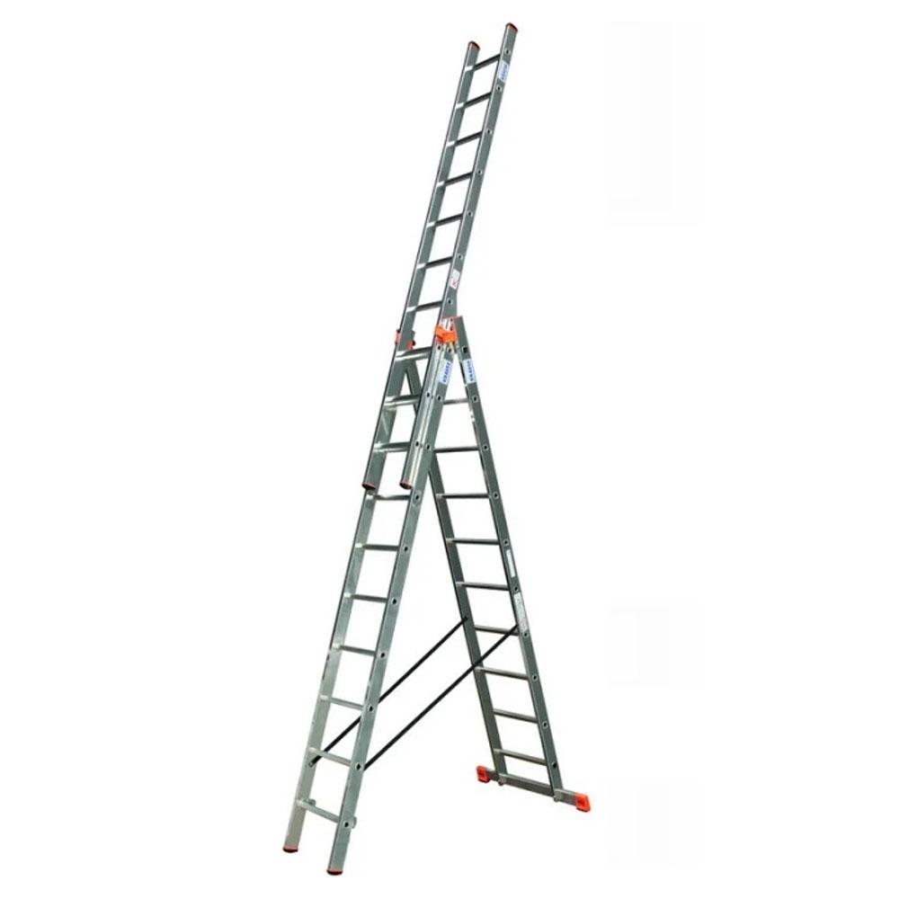 Лестница трехсекционная универсальная KRAUSE "MONTO" TRIBILO 3x14 120960, фото 1