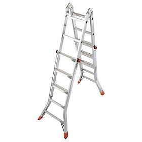 Шарнирная телескопическая лестница KRAUSE "MONTO TELEMATIC" 4x5 129963