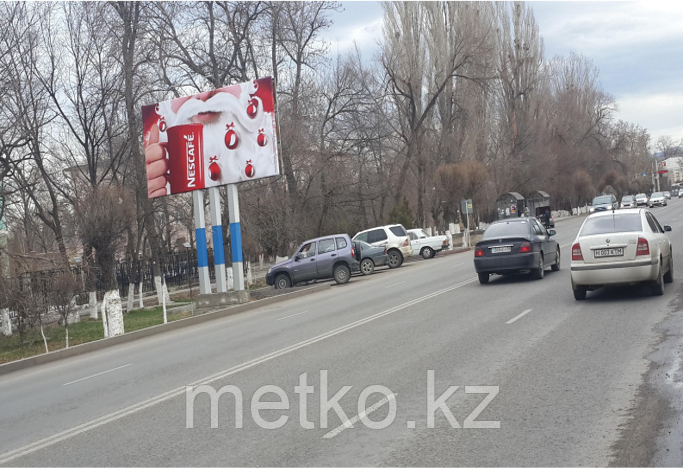 Билборд: ул. Сулейменова (Жамб.обл.ТВ), сторона Б, фото 1