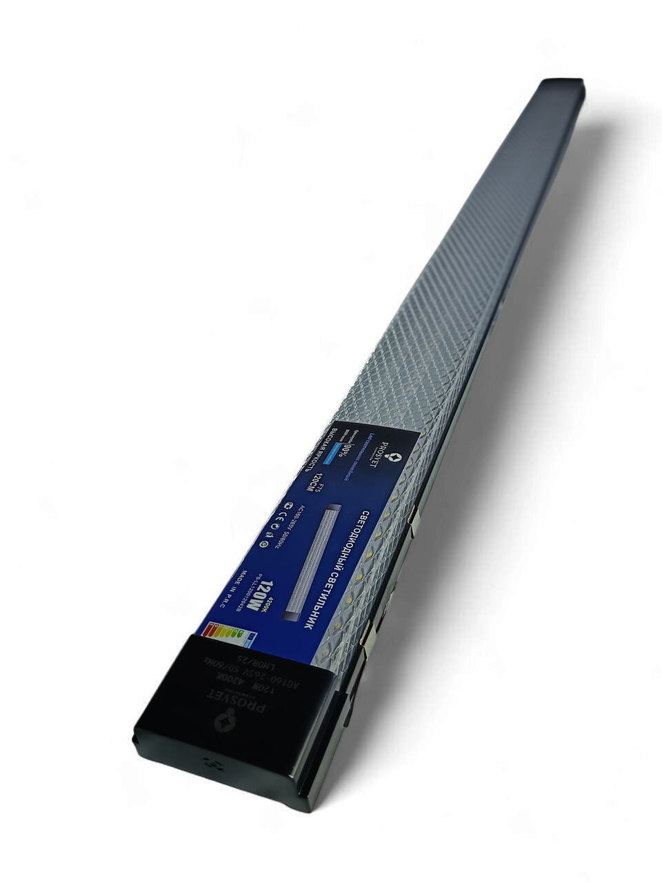 LED линейный светильник 120W 4200К Призма IP20 черный PROSVET, фото 1