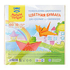 Цветная бумага тонированная 210*210мм, Мульти-Пульти, 100л., 10цв., в пакете, "Енот в России", фото 7