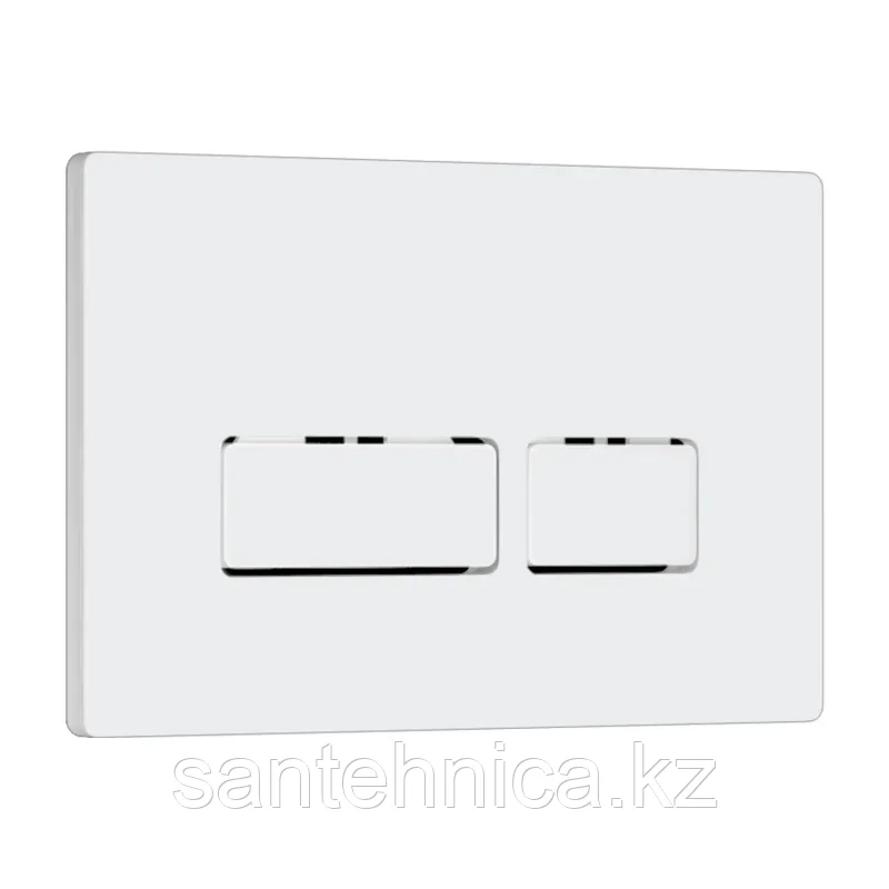 Кнопка смыва WAVE V1 универсальная БЕЛАЯ АБС прямоугольная