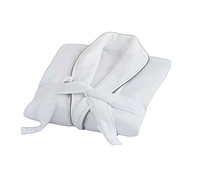 13-0022 Халат вафельный с серым кантом (кимоно)