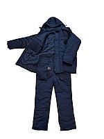 Костюм тёмно-синий утепленный, фото 2