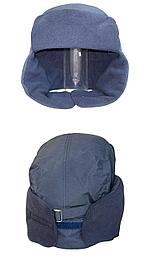 Шапка-ушанка МЧС синяя