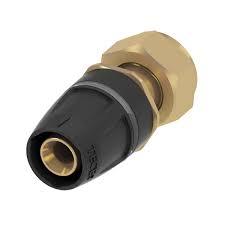 Соединение прямое с накидной гайкой 16 мм х 1/2", латунь, фото 1