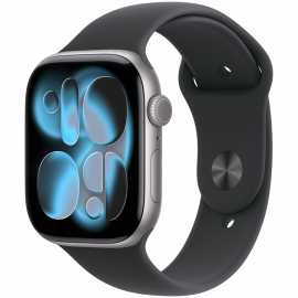 Apple Watch Series 11 GPS 46mm Space Grey Aluminium Case with Black Sport Band - M/L (Demo),Model A3333 (3P317RU/A)