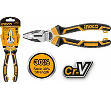 INGCO Плоскогубцы комбинированные с увеличенным рычагом INDUSTRIAL 180мм 7"