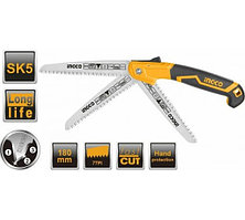 INGCO Пила садовая складная INDUSTRIAL 180мм SK5 7TPI