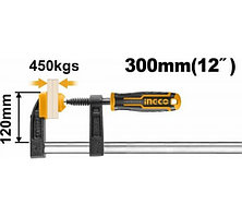 INGCO Струбница F-образная INDUSTRIAL 120x300 мм 270 kg