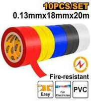 INGCO Набор цветной ленты электроизоляционной ПВХ/ 18х20х0,13 мм