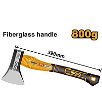 INGCO Топор 800 гр. с трехцветной рукоятью из стекловолокна