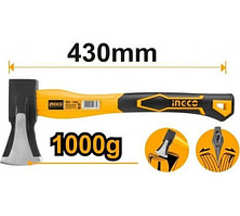 INGCO Топор-колун с фибергласовой рукоятью 1000гр